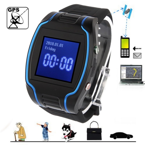 1.5 inch OLED Screen Watch GPS Tracker, Built in SIM Position, Mic - Click Image to Close